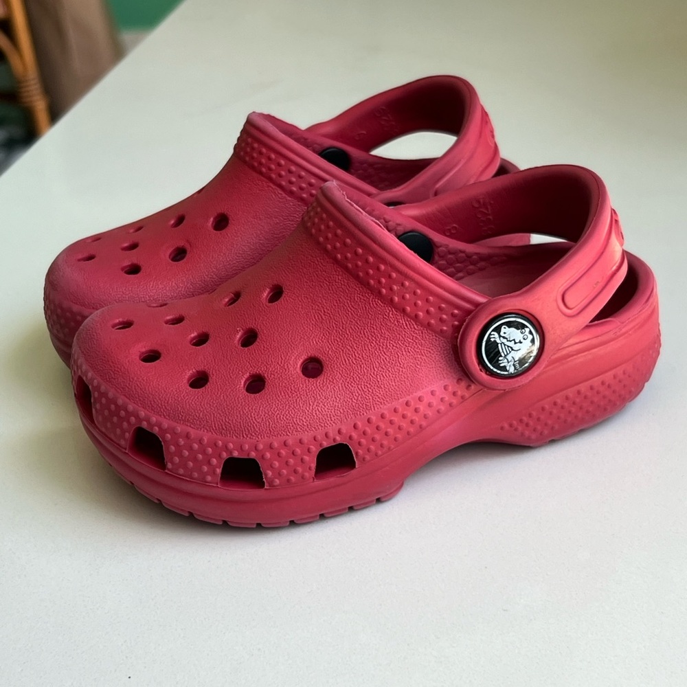 Red Toddler Crocs 6